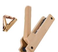 Bwuikim 12 niveaux de résistance réglable pour bras - Texture bois - Pour développer les biceps et la puissance du poignet à la maison ou à la salle de sport