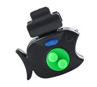 Bwuikim Alarme de canne à pêche transportable avec surveillance en direct IPX6 évalué poids de construction pour pêcheurs de voyage alarme de pêche imperméable
