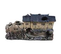 Bwuikim Aquariums Résine Architecture Antique Abri Poissons Cave Décorative Maison Figurine Usage Domicile Aquarium Accessoire Aménagement Paysagiste Cachettes Crevettes
