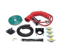 Bwuikim Câblage de remorque de véhicule remorqué 15267 pour 6 fils à 7 combinaisons, cordon d'alimentation, serre-câbles, kit de câblage de rechange pour véhicule remorqué