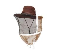 Bwuikim Couvre-chef d'apiculture robuste fabriqué à partir de substances résistantes et d'un filet antirouille pour une utilisation à long terme Chapeau avec voile