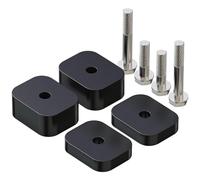 Bwuikim Élévateurs de siège - Coussin en caoutchouc résistant - Réduit la fatigue - Accessoires automobiles compatibles avec les entretoises de siège avant 387-2104