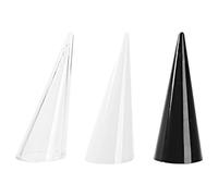 Bwuikim Lot de 3 présentoirs à bijoux de forme conique robuste pour un rangement sécurisé des bagues dans le commerce de détail ou à la maison