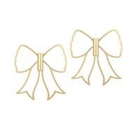 Bwuikim Nœuds en métal pour décoration murale de chambre d'enfant, chambre d'enfant, chambre à coucher, salle de bain, salon, coquettes à suspendre avec pampa artificielle pour chambre d'enfant