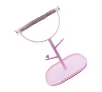 Bwuikim Plateforme multi-usage avec branche à mâcher plateau amovible pour calopsittes inséparables petits oiseaux divertissement jouet oiseau support d'exercice avec plateau