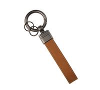 Bwuikim Porte-clés élégant en cuir classique et élégant pour le rangement d'outils de rangement portable pour clés de voiture, petit porte-clés léger portable, accessoires de voiture, cuir multicolore