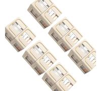 Bwuikim Préférences de maintien compactes de 6 pièces avec sections transparentes et structure en métal pour les tenues de chambre à coucher organisateurs de rangement