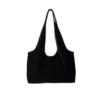 Bwuikim Sac de travail multifonctionnel en polyuréthane - Sac à bandoulière spacieux - Intérieur sous les bras - Pour les trajets quotidiens et les voyages courts, Noir