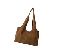 Bwuikim Sac de travail multifonctionnel en polyuréthane - Sac à bandoulière spacieux - Intérieur sous les bras - Pour les trajets quotidiens et les voyages courts, marron