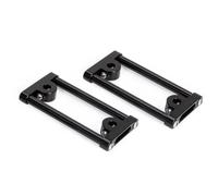 Bwuikim Support servo de voiture en alliage d'aluminium pour support de direction SCX10 Vis de montage