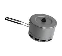 Bwuikim Ustensiles de cuisine de randonnée en plein air avec poignée pliable pour économiser de l'espace et échange de chaleur casseroles de camping pour randonnée, pique-nique, poignée pliable