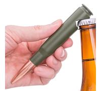 BWuM Lot de 50 décapsuleurs en forme de cartouche, style militaire (olive)