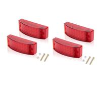 BWVMVB Feu Arrière Gauche/Droit Feu De Position Latéral Arrière À 21 LED Pour Camion, Feu Freinage Arrière, Clignotant Rouge Et Jaune De 6 Pouces, 12V/24V, Pour Remorque, Tracteur