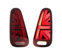 BWVMVB Feu Recul Arrière Ensemble De 2 Feux Arrière Pour Mini Pour Cooper R50 R52 R53 Union Jack Arrière/frein Clignotant Séquentiel 01-07(Red Lens)