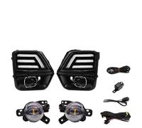 BWVMVB Feux Avant Faisceau De Câbles 12 V Avec Interrupteur Feux Jour À DEL Blancs Et Jaunes Antibrouillards Clignotants Route Pour Chevrolet Pour Colorado 2023-2024 Phares(DRL Fog Set Yellow)