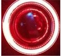 BWVMVB Feux Avant Feu De Jour Led Œil D'ange Innovant Drl + Lampe Antibrouillard Halogène + Lentille Projecteur Pour Mazda 5 2011 2012 Phares(Rouge)