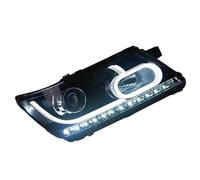 BWVMVB Feux Avant Phare De Style Voiture LED DRL Hid Angel Eye Bi Faisceau Xénon Pour Fiat Pour Freemont 2009 2010 2011 2012 2013 2014 2015 2016 2017 Phares(Headlight LED)