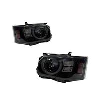 BWVMVB Feux Avant Phares LED Pour Voiture Kit De Mise À Niveau Complet Avec Lentilles Projecteur Pour Toyota Hiace 2005 2006 2007 2008-2018 Phares(Right steering wheel)