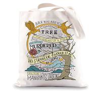 BWWKTOP Hunger Movie Sac fourre-tout en toile pour les fans de film, Arbre à venir, 14.56" x 12.59"
