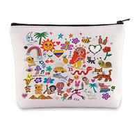 BWWKTOP Pochette de maquillage pour album latin - Cadeau pour fans de chanteurs latins - Paroles de musique - Pochette à fermeture éclair pour album de chanteur, Manana, Sac