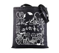 BWWKTOP Sac fourre-tout en toile pour les fans de chanteur - Cadeau pour les fans de la chanson - Sac à bandoulière inspiré des paroles de la chanson (Raise your BL)