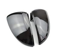 BWZJS 2 pièces couvercles de rétroviseurs couvercle boîtier rétroviseur, for VW, for Golf, MK7 7.5 GTI 7R Remplacement du couvercle du rétroviseur de voiture(Bright black)