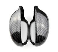 BWZJS Car Side Rearview Mirror Covers Caps, for VW, for Golf, 5 R32 GTI Standard 2006-2009 Shell Case Replacement Carbon Fiber Remplacement du couvercle du rétroviseur de voitur(Carbon Look black)
