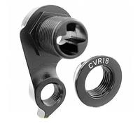 BWZJS Lot de 2 Supports dérailleur arrière vélo, for Cervelo, Cadre Route à Disque CVR18-3 DRH-WMN112 DRH-Rat S3 C3 C5 R3 R5 S5 Carbon Mech Dropout Patte de dérailleur de vélo(Black WGH1022P2)