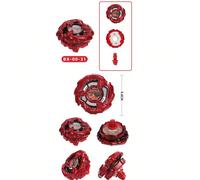 BX Evolution Or BX00-03, Set de Combat de Toupies Métalliques (Inclut le Lanceur) bleu,rouge,Diamètre 33cm,noirPolychlorures de vinyle