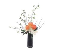 Bx9rE7tK3g Fausses Fleurs avec Vase Ensemble de Fausses Fleurs Modernes et Simples, Simulation d'arrangement Floral, décoration Douce for la Maison Le Bureau, Artisanat en Soie Fleurs artificielles