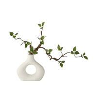 Bx9rE7tK3g Fausses Fleurs avec Vase Simulation de Plante Verte, décoration Salon, Bureau, ameublement, Vase en céramique Fleurs artificielles(Grand)