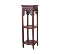Bx9rE7tK3g Présentoirs à bonsaïs Support de bonsaï d'angle en Bois séquoia Multicouche, Sculpture ajourée Style Antique, décoratif Support de Pot de Fleur
