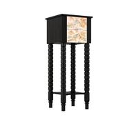 Bx9rE7tK3g Présentoirs à bonsaïs Table d'appoint de Salon for bonsaï français, Support Fleurs d'intérieur avec tiroir et Pieds Hauts Support de Pot de Fleur