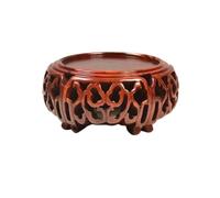 Bx9rE7tK3g Présentoirs à bonsaïs Vase décoratif en Palissandre de qualité supérieure, Service à thé, Pot Fleurs, Socle présentation Support de Pot de Fleur(Moyen)