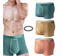 BXCZEDW Proplshove Sous-vêtements, sous-vêtements magnétiques Proplshove, sous-vêtements de massage et de thérapie magnétique pour homme (3 pièces, mixte, L)