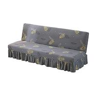BXFUL Housse de canapé clic clac Housse canapé-lit Extensible sans Bras Housse clic clac sans accoudoir Housse de futon Pliable du Salon (L155-185cm,0022)