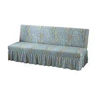 BXFUL Housse de canapé clic clac Housse canapé-lit Extensible sans Bras Housse clic clac sans accoudoir Housse de futon Pliable du Salon (L155-185cm,0021)