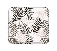 BXFUL Housse de Coussin de Canapé Exterieur Impermeable pour Salon de Jardin, Housse Assise avec Fermeture Éclair, Amovibles pour Intérieur Et Extérieur, Terrasse (Feuilles Brunes,50x55cm(1 pc))