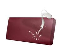 BXFUL Housse de Coussin Extensible de canapé imperméable, Simili Cuir Housse Coussin D'assise Antidérapant Housse de siège de canapé pour canapé (Grand 3 Places,Vin Rouge)
