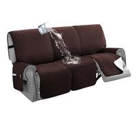 BXFUL Housse de Fauteuil inclinable 2/3 Places, 100% imperméable Housse de Canapé Antidérapant Protecteur pour Meubles de Salon Contre Les Chiens, Animaux et Enfants (Marron,3 Places)