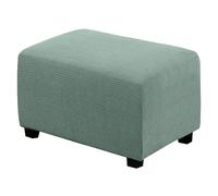 BXFUL Housse Ottoman Housse de Protection pour Repose-Pieds rectangulaire Housse de Pouf Extensible Housse de Ottoman canape Pouf rectangulaire (Large,Verts)