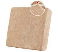 BXFUL Housses de Coussin de Siège de Canapé, Housse de Coussin de Canapé en Chenille Extensible, Housse de Protection pour Meubles Antipoussière avec Fond élastique (Grand 1 Place,Kaki)