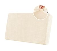 BXFUL Housses de Coussin de Siège de Canapé, Housse de Coussin de Canapé en Chenille Extensible, Housse de Protection pour Meubles Antipoussière avec Fond élastique (Dossier,Beige)