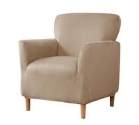 BXFUL Housses de fauteuils Velours Housse de Canapé Extensible, Housses de Fauteuil Cabriolet Tub Chair Chesterfield, Couverture Protection pour Meubles, Salon, Réception (Chameau)