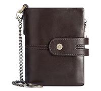 BXGGXBYSW Portefeuilles en Cuir, Poche à Monnaie/Porte-Carte de crédit avec 14 Poches pour Cartes de crédit, Sac de Richesse à Clip pour Billets de Banque délicat (Couleur : B)