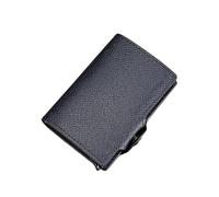 BXGGXBYSW Sac à Cartes éjecté Automatique, boîte à Cartes de crédit en métal, Pince à Billets, Pince à Cartes Anti-magnétique RFID Pliante résistante à l'usure