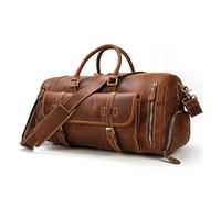 BXGGXBYSW Sac à main pour hommes Sac à main en cuir pour hommes Sac à bandoulière simple avec position de chaussure Sac polochon en peau de vache