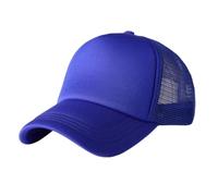 BXHHUDK Casquette de Baseball Mesh Trucker Cap Noir Respirable Back Réglable Snap Closure Chapeau pour L'été Outdoor Daily Casual Wear