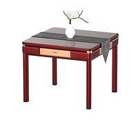 BXHouP-BaiZTM Table de Mahjong Automatique Pliable de Style Roller Coast équipée d'un cendrier, d'un Porte-gobelet, de Ports de Chargement USB et de 2 Jeux de tuiles(Red)