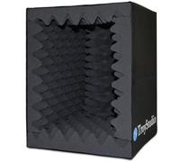 BXI Cabine vocale portable à absorption acoustique - Filtre réfléchissant et panneau d'isolation du microphone - Grande mousse d'insonorisation pliable et montée sur pied - Mousse insonorisante super